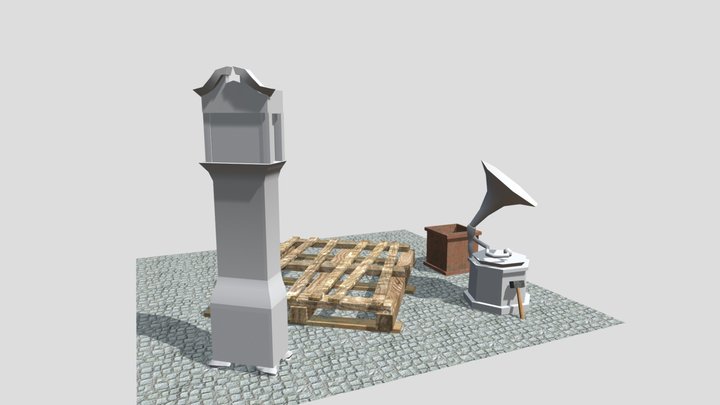 Naples - Model 2 More detailed props 3D Model