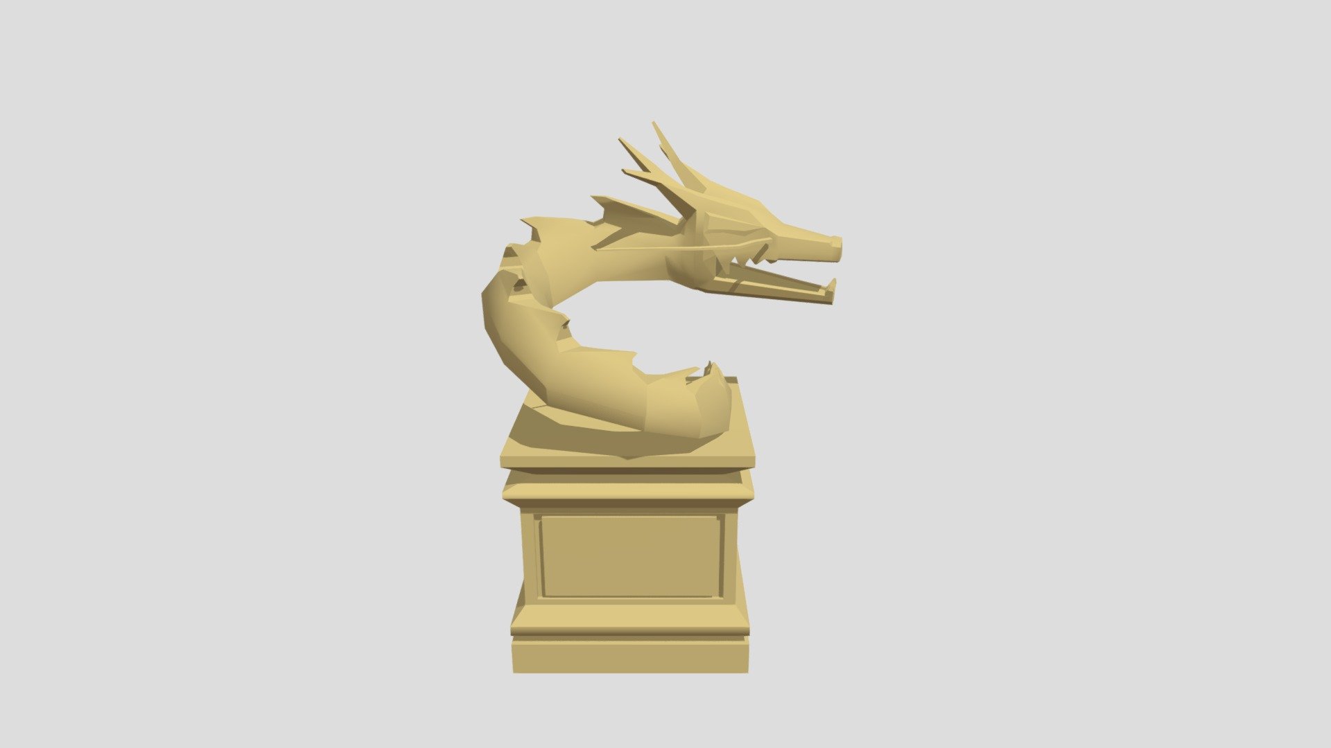 Dragon Statue Download Free 3D model by Bruzell (elin.bruzell