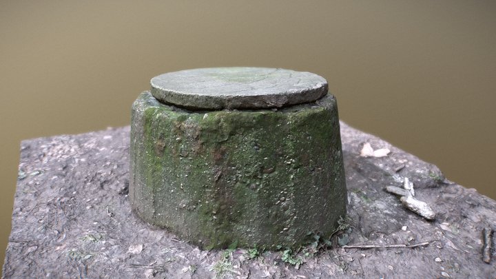 Closed Concrete Manhole 3D Model
