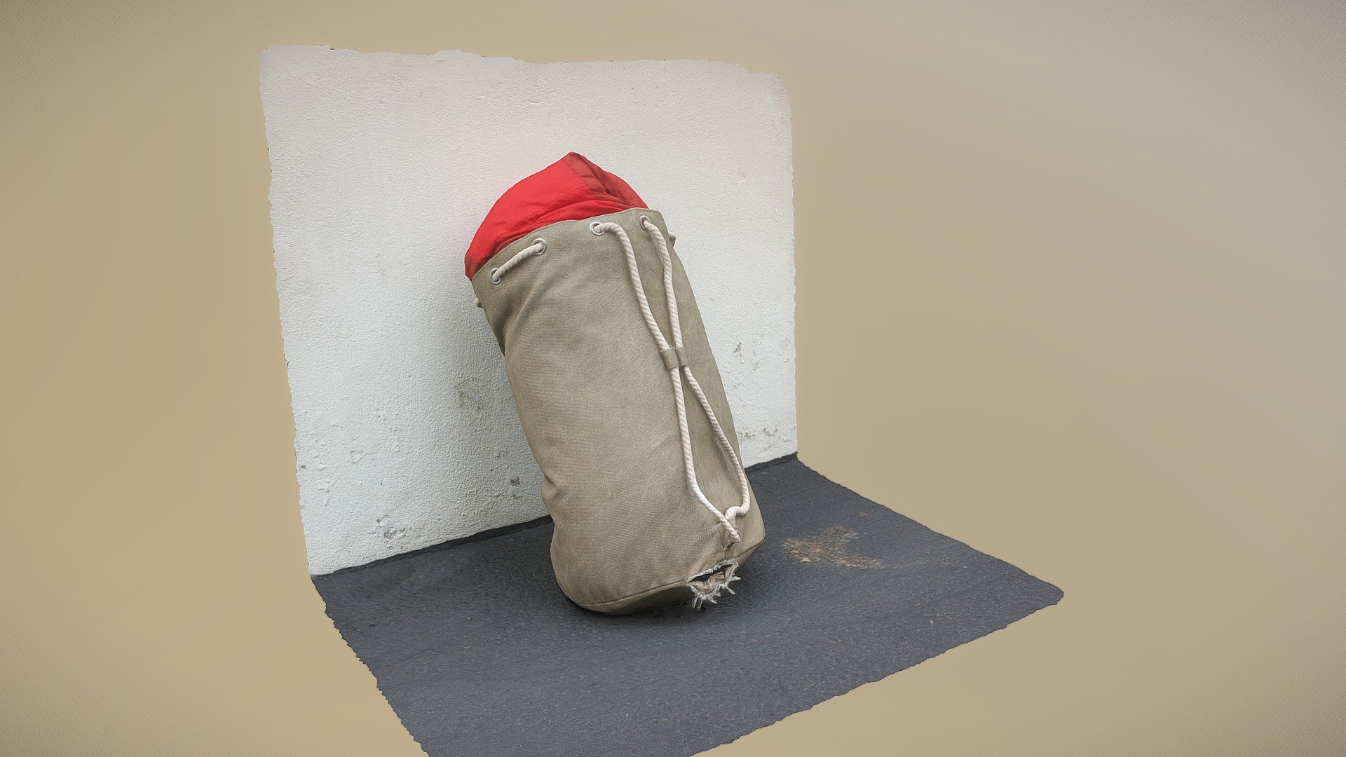 Sleeping Bag, Against Wall