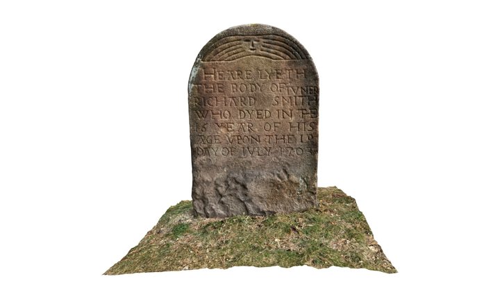 Gravestone of Richard Smith 3D Model