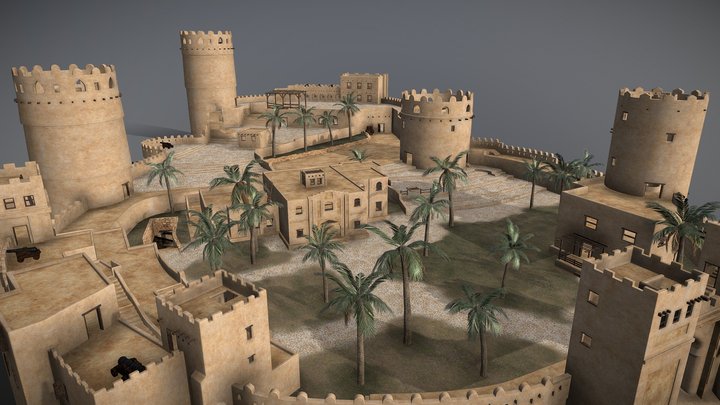 ancient desert fort 3D Model
