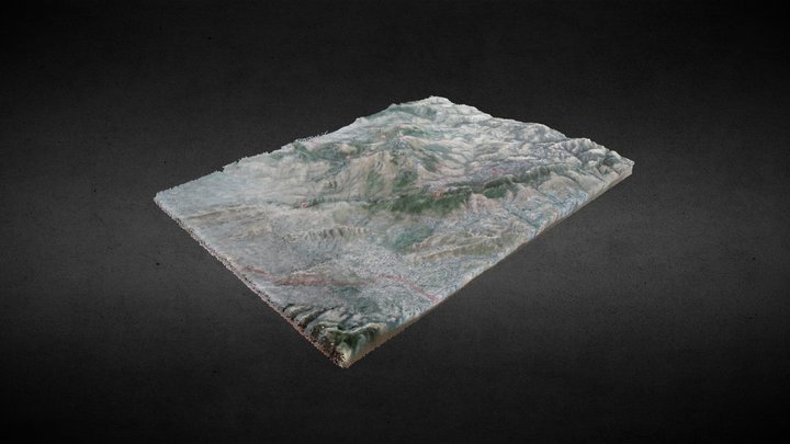 Mount Diablo Toruist Map Point Cloud 3D Model