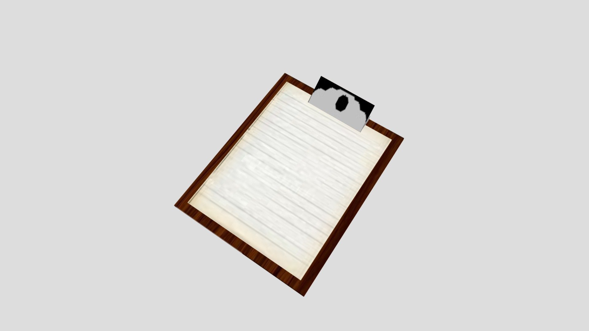 Clipboard 3D model by Mark (deviousmalcontent) [f963312] Sketchfab