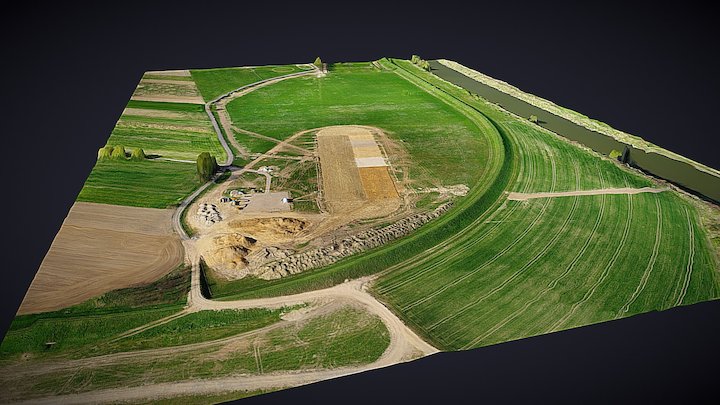 Model z budowy zbiornika eksperymentalnego 3D Model