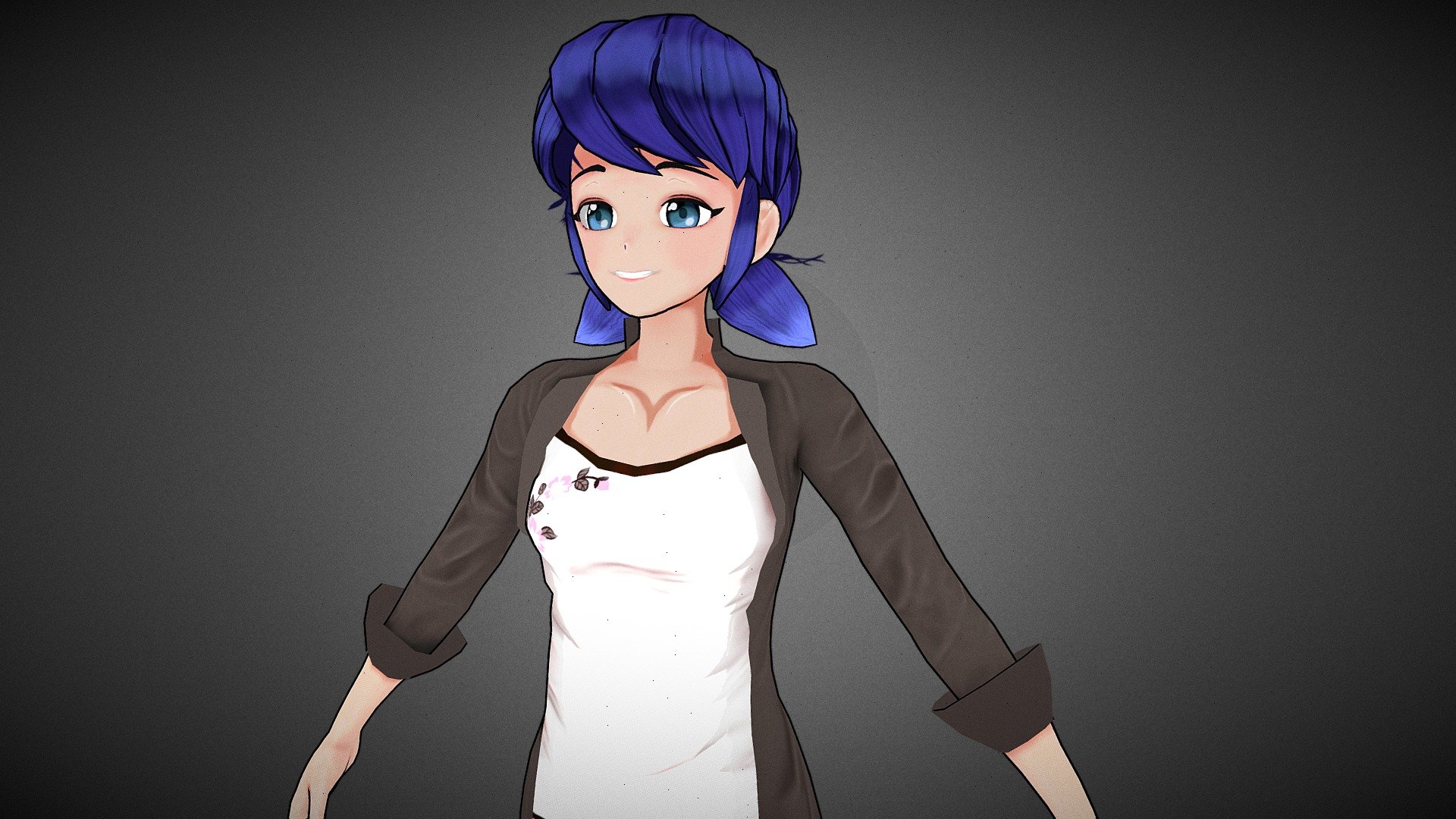 Miraculous Ladybug-Marinette In Anime!