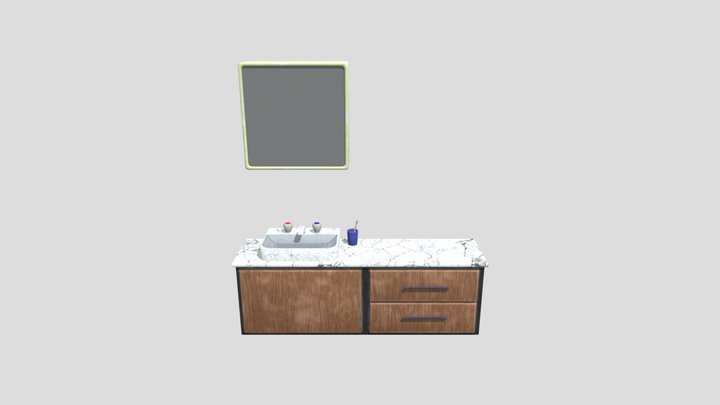 Bathroom Scene 3D Model