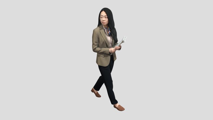 Young Teacher On The Move – Modello 3D gratuito STL