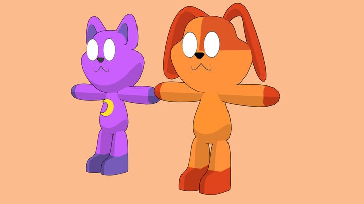 Catnap x dogday 3D Model
