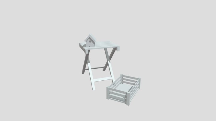 Grandma's House - 3 Simple props 3D Model