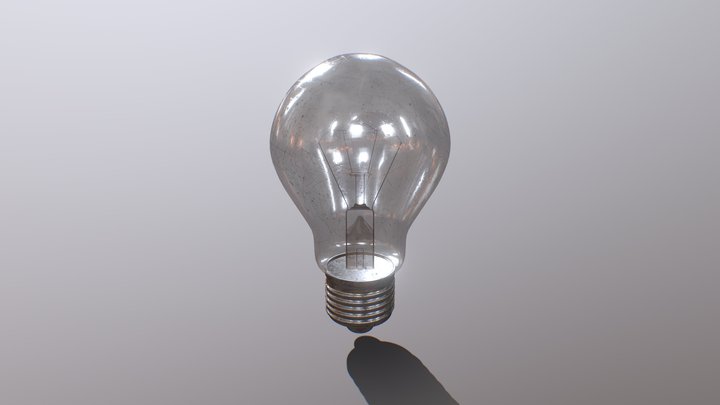 light bulb smoth shade 3D Model