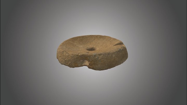 Romeinse maalsteen Maldegem Ringbaan (2/2) 3D Model