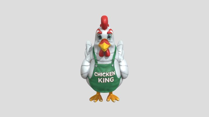 chicken king 3D Model