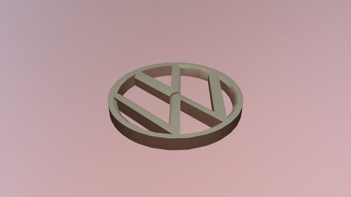 Volkswagen Logo 3D Model