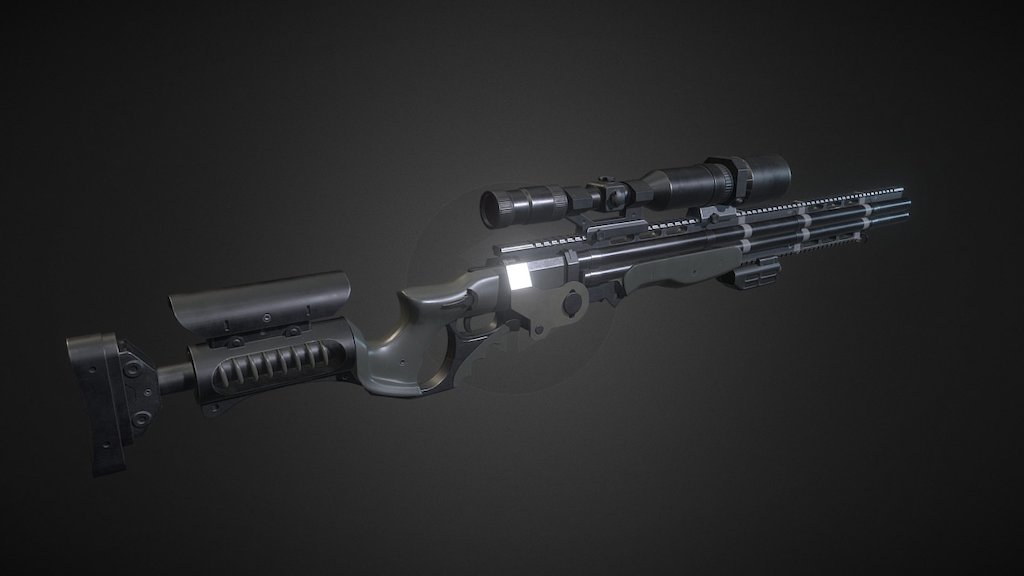 Hunter rifle - 3D model by Vadim_Shumakov (@vadim.chehov) [f9676c9 ...