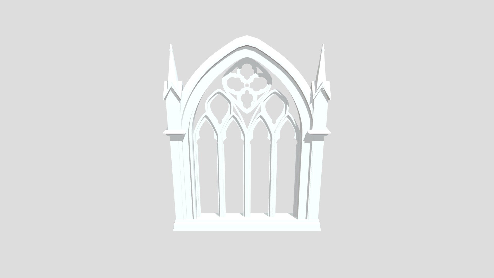 gothic window 2 - 3D model by TheRpp [f968475] - Sketchfab