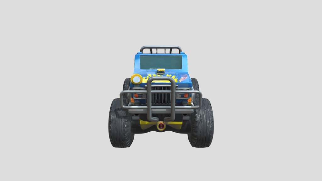 Colorful toy monster truck