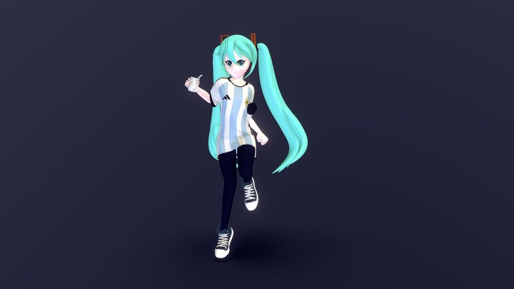 Argentina Hatsune Miku 3D Model