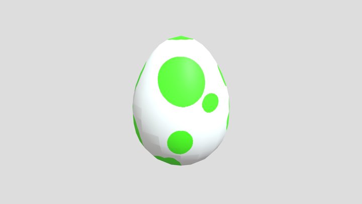 yoshi's egg 3D Model