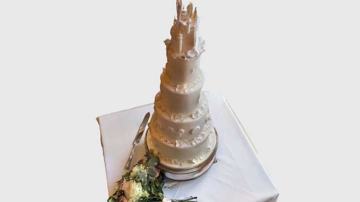 Disney Wedding Cake 3D Model