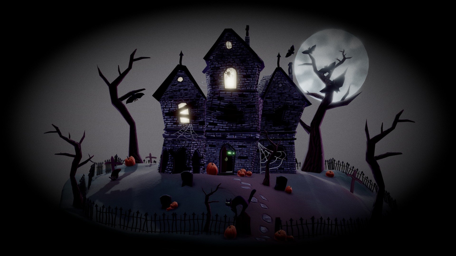 Happy Halloween Download Free 3D model by JessSwynn [f969f21] Sketchfab