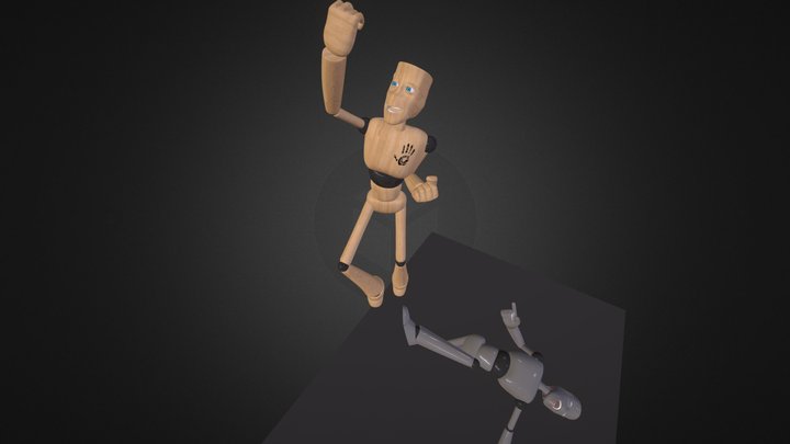 LightWiki Character Rig  3D Model