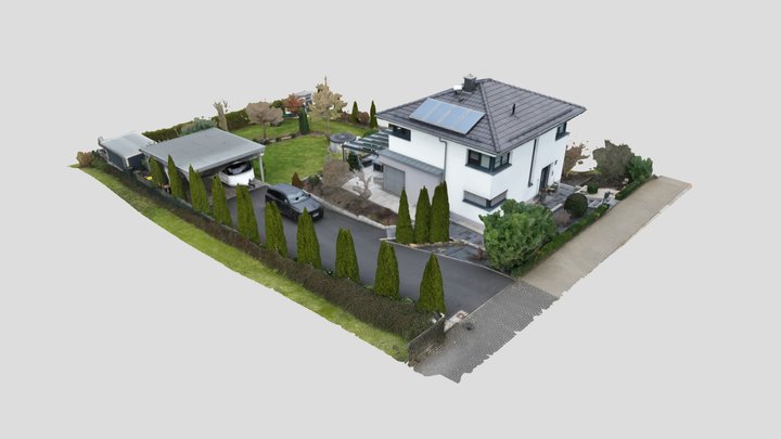 Modell_Einfamilienhaus 3D Model