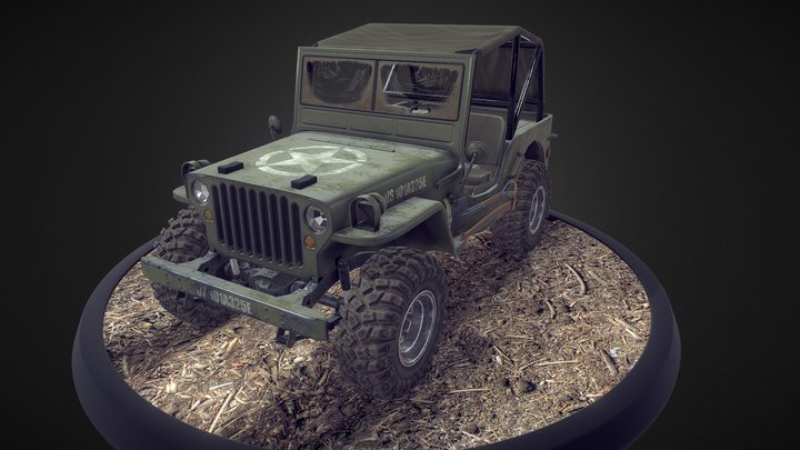 Jeep Willys SUV 3D Model