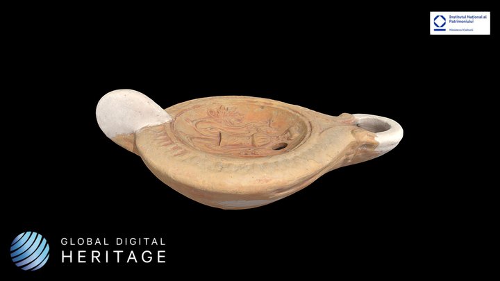 Ceramic oil lamp