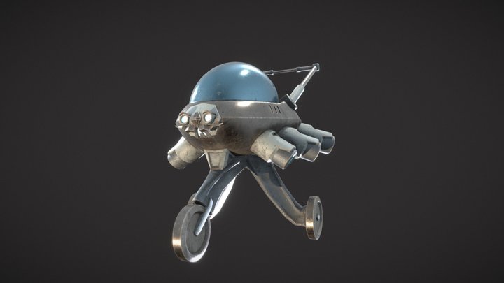 "Poussette" Véhicule Hardsurface 3D Model
