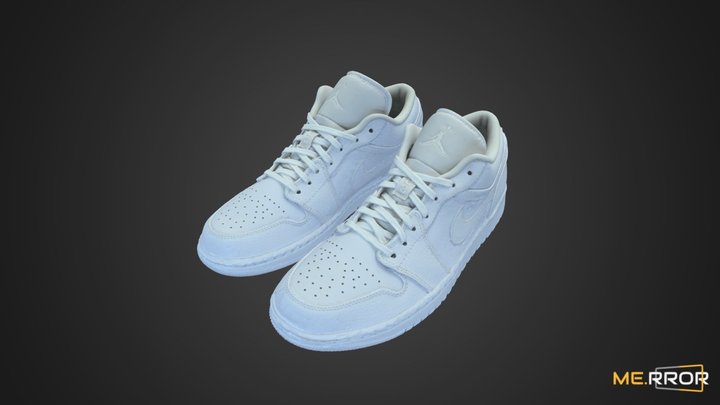 White Sneakers 3D Model