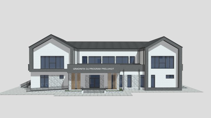 GRADINITA CU ETAJ v2 3D Model