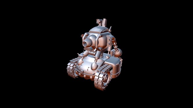 Slug Tank by Oscar Dominguez 3D Model
