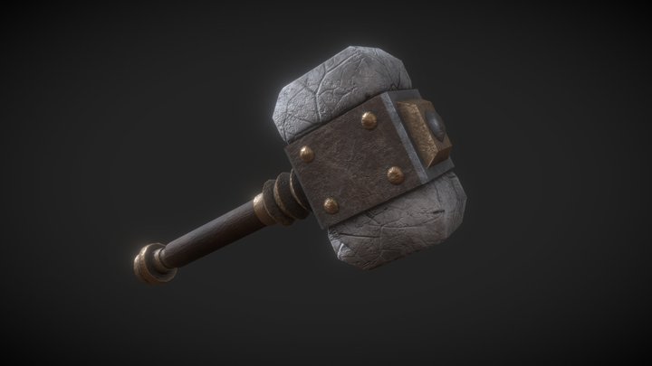 Stone Hammer 3D Model
