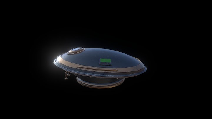 Retro Futuristic Cryo Pod 3D Model