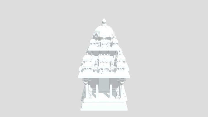 Maamallai_ Temple_3_ No Texture 3D Model