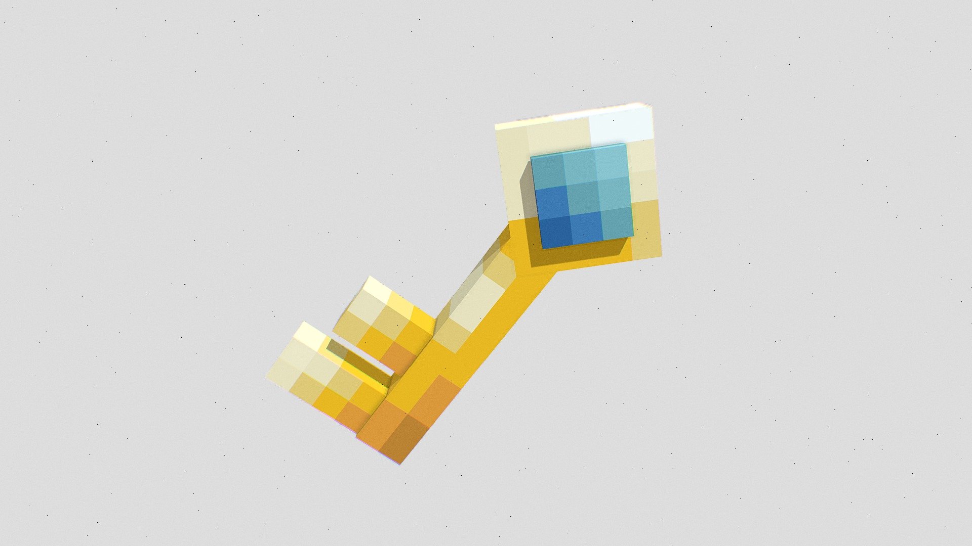 Clef bleu - 3D model by Jonquille [f979133] - Sketchfab
