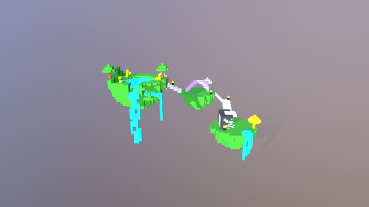 Fly Island 3D Model