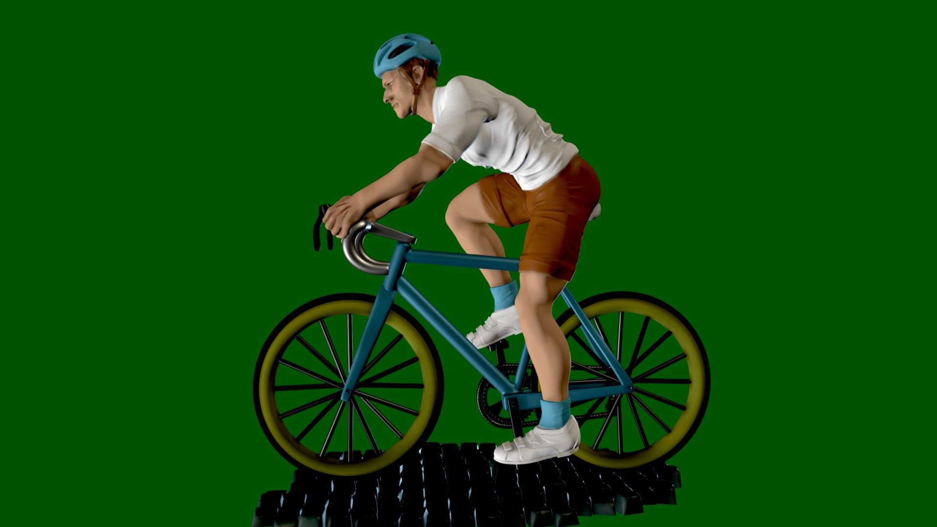 Cyclist - racing position - free 3d printable