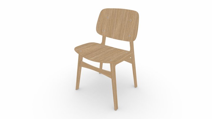 Fredericia Søborg Wood Chair [Blender]