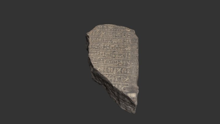 Stone Stela 3D Model