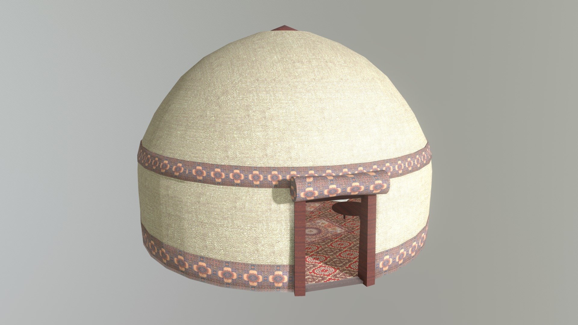 Tent - Yurt - 3D model by Aykut Serin (@aykutserin) [f97ea74] - Sketchfab