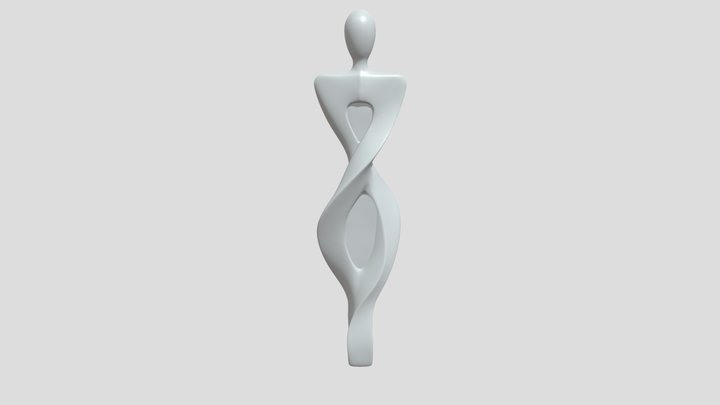Abstract human figure sculpture