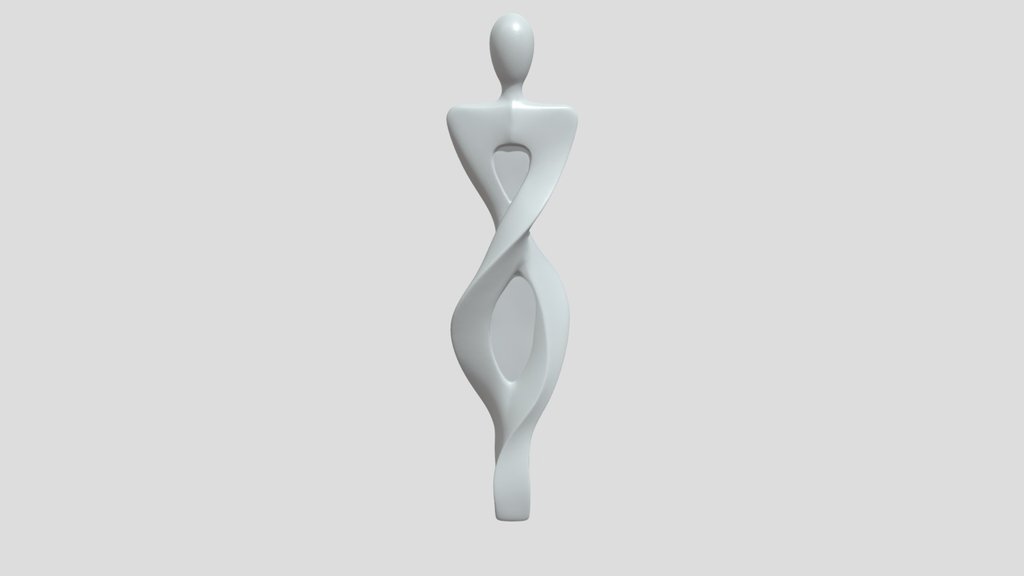 Abstract human figure sculpture