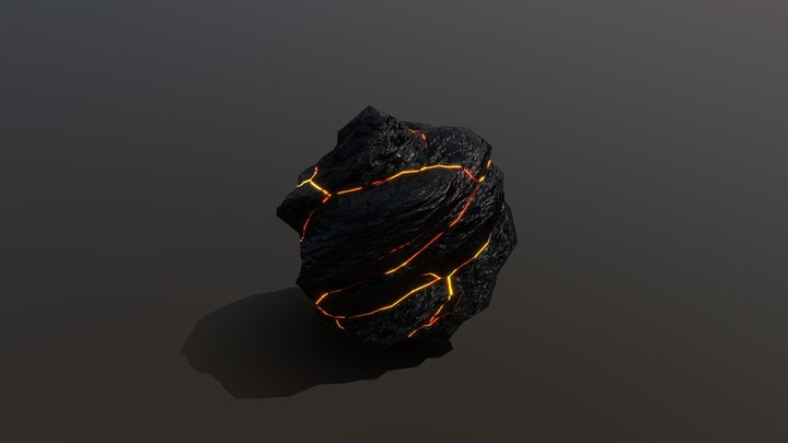 Lowpoly Rock Sketchfab 3D Model