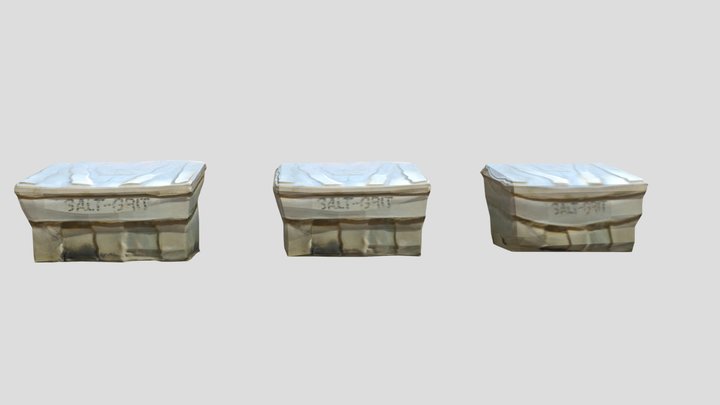 Salt box LODs 3D Model