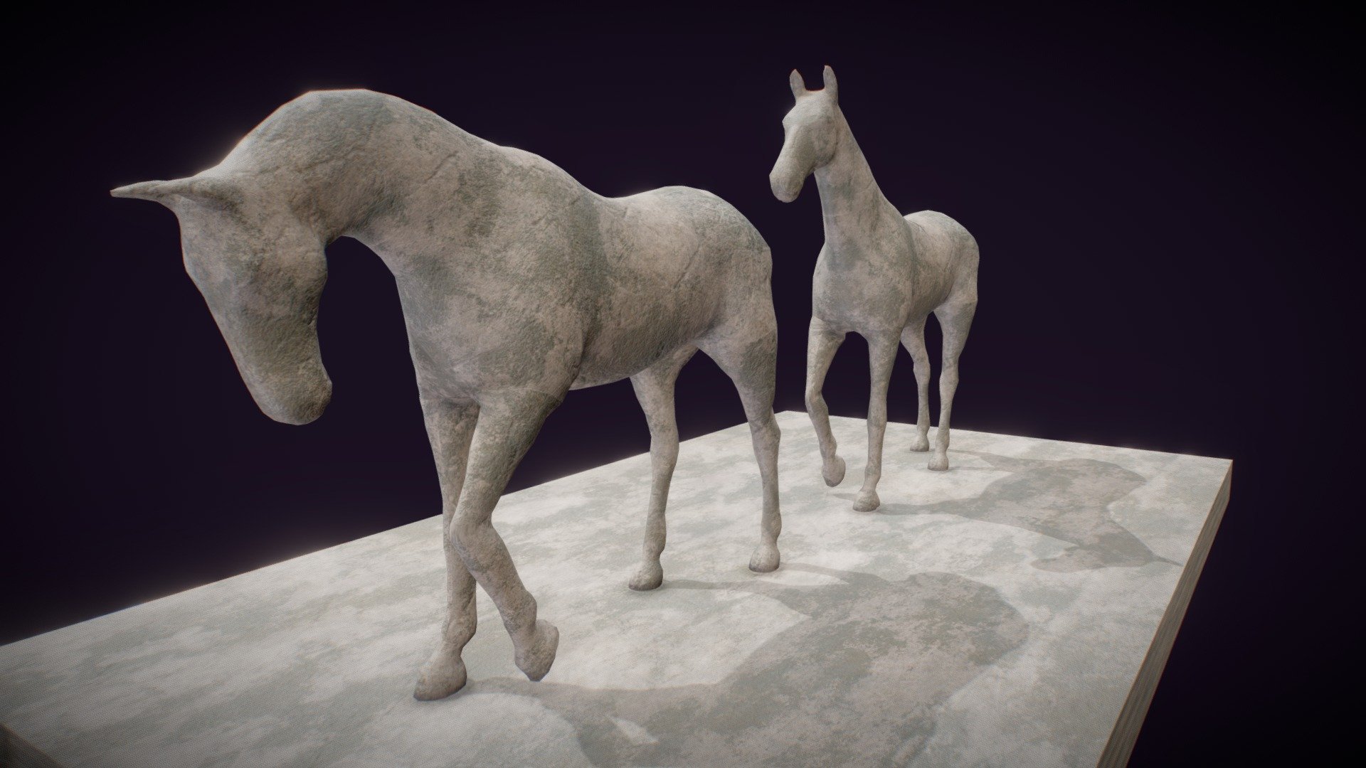 Statue horses