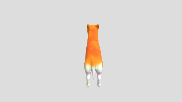 Lowpoly Corgi dog