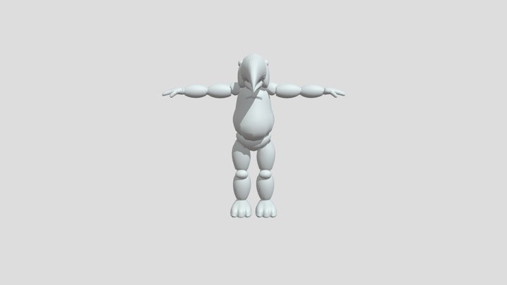 FNAF Character Head - Toucan 3D Model