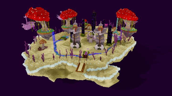 The end Pro Minecraft 1.17.1 3D Model